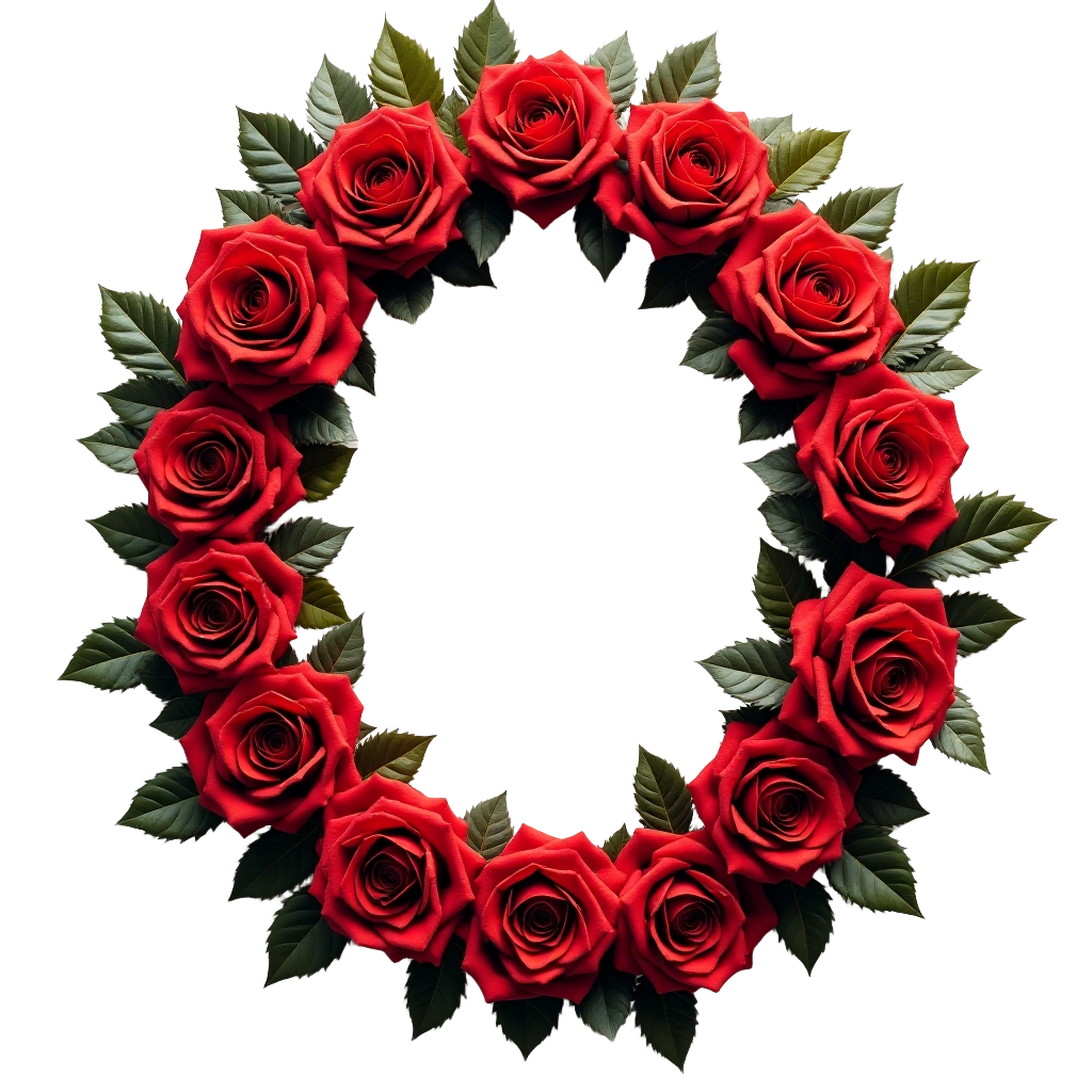 Red Rose Wreath